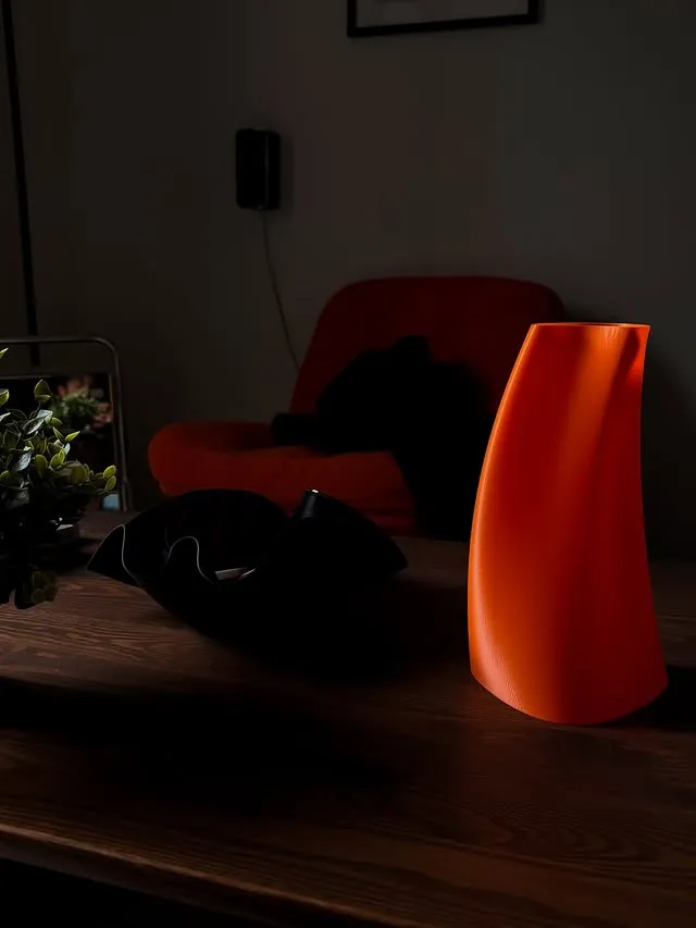 AMBRE — Impression 3D · PLA translucide orange