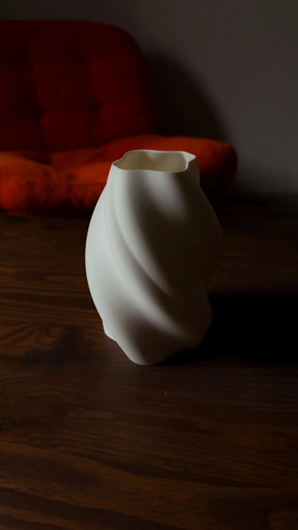 ONDE — Impression 3D · PLA · surface ondulée mate
